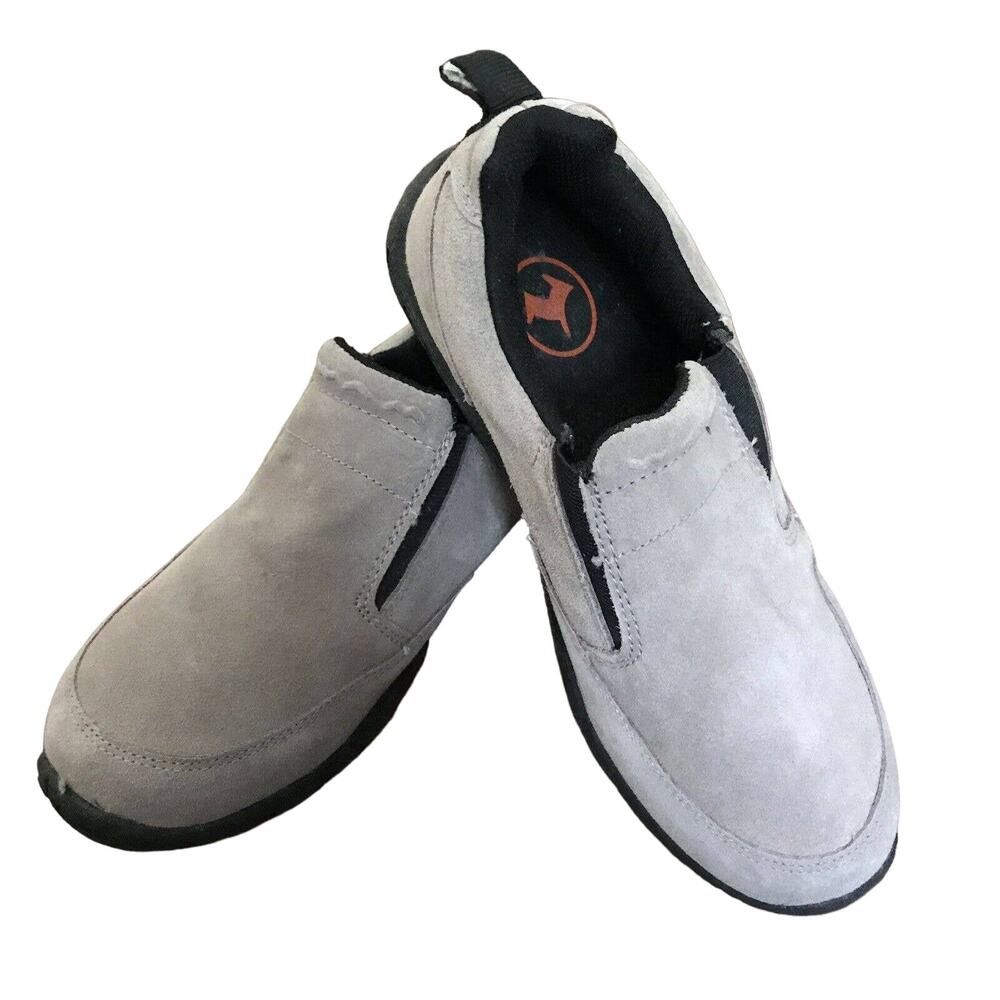 WAM Women’s Taupe Suede Slip On Shoes With Molded Rubber Soles - Size 9 - NWT